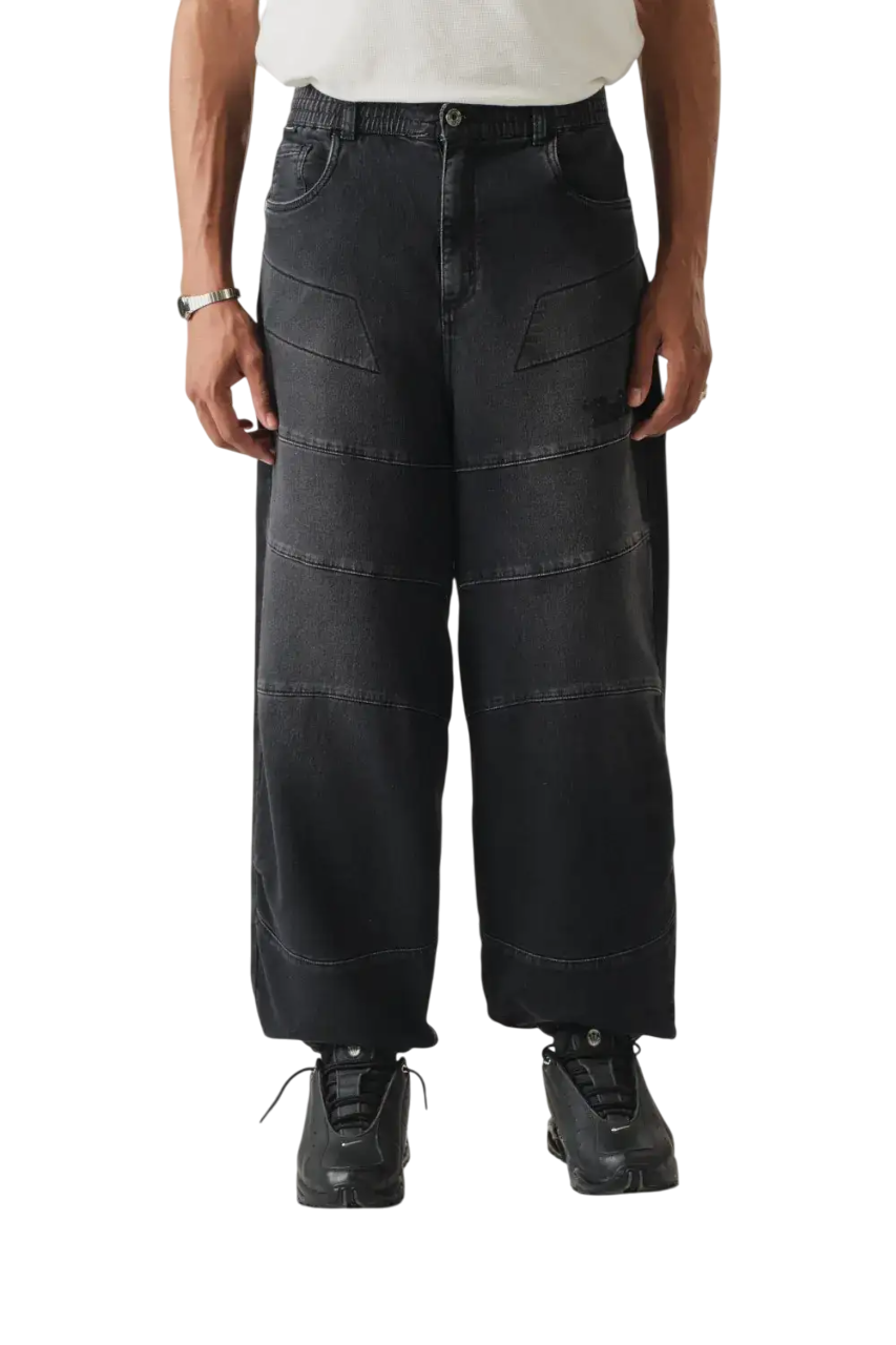 CALÇA THESAINT MAFIA " DENIM PANTS OVERSIZED JOGGER STRIPE "