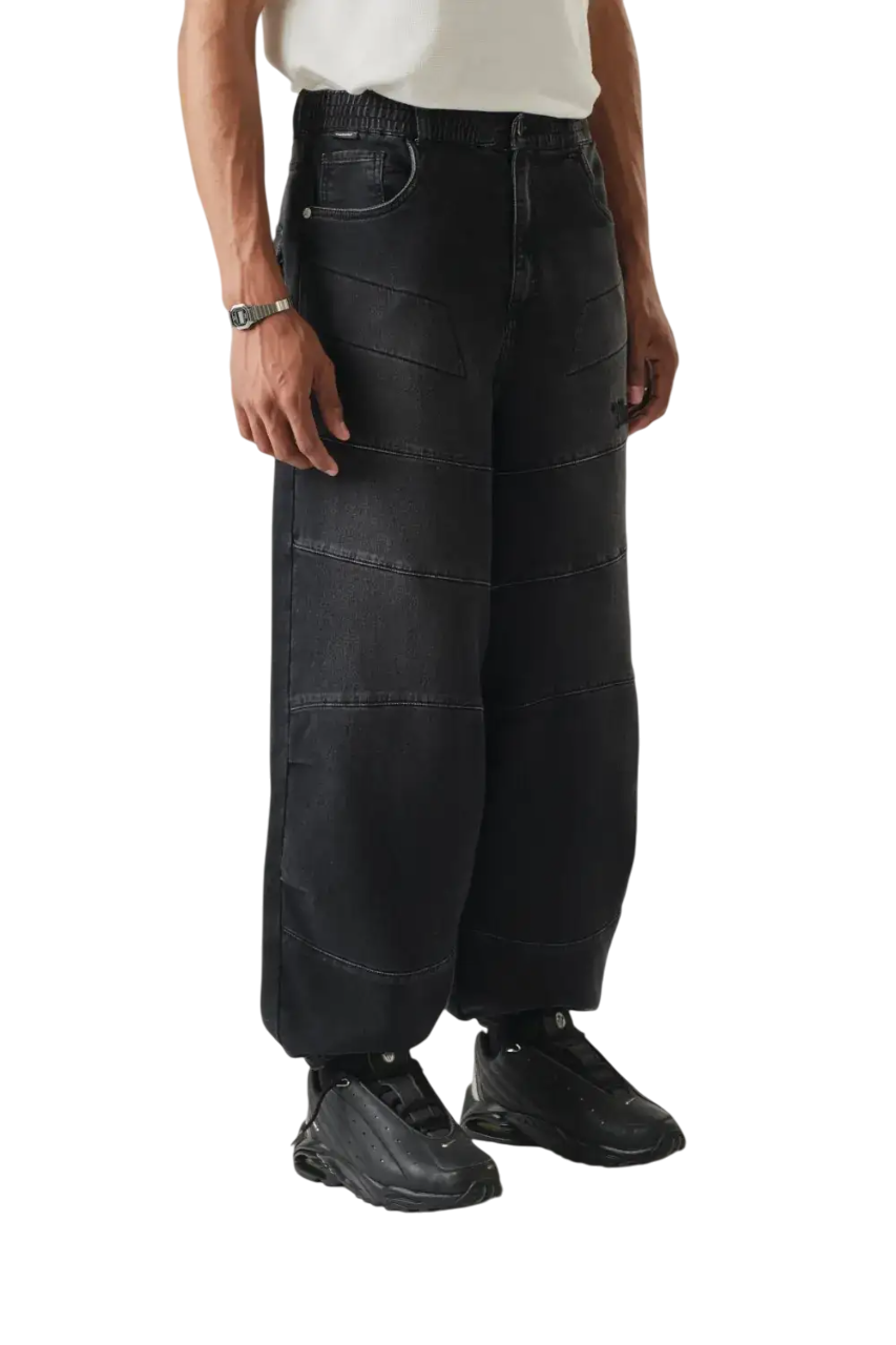 CALÇA THESAINT MAFIA " DENIM PANTS OVERSIZED JOGGER STRIPE "