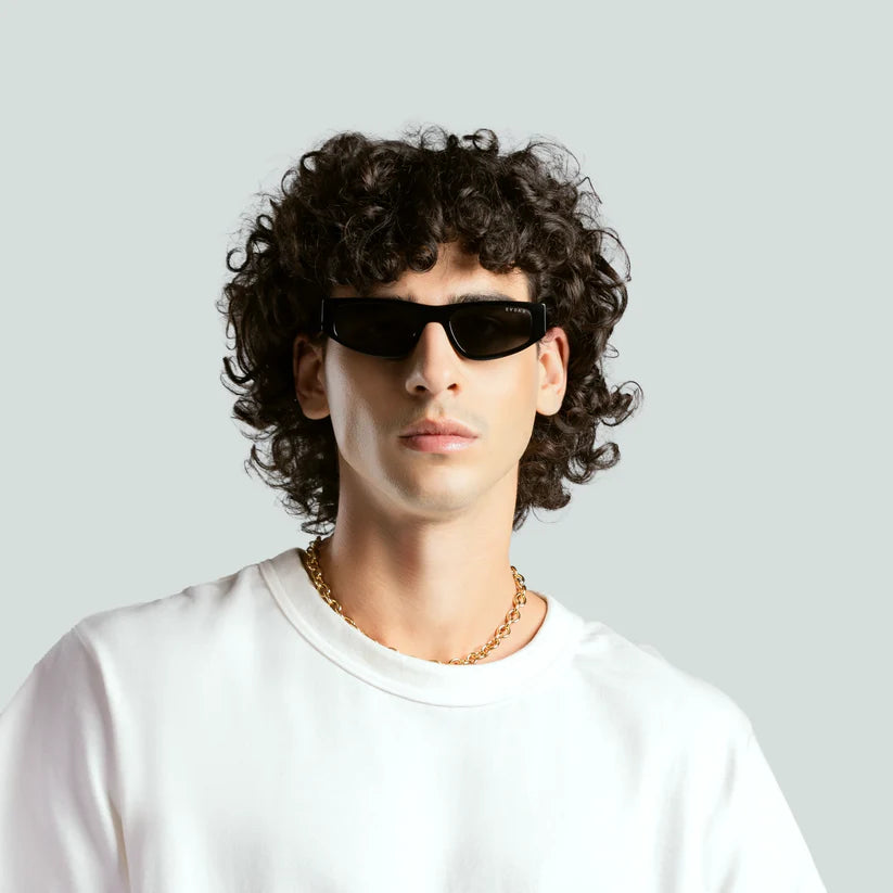 ÓCULOS DE SOL EVOKE " LOWRIDER A01 " - BLACK SHINE GRAY