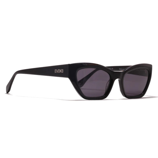 ÓCULOS DE SOL EVOKE " EVK 42 A01 " - BLACK SHINE GRAY