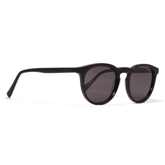 ÓCULOS DE SOL EVOKE " EVK 54 A01 " -  BLACK SHINE LASER GRAY