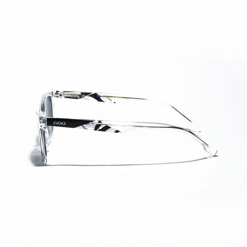 ÓCULOS DE SOL EVOKE X PEDRO BARROS" EVK 33 PBT02 " - DEMI BLACK GRAY