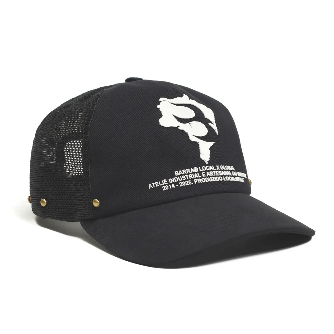 BONÉ TRUCKER BARRA CREW " BRASIL ESTÊNCIL "