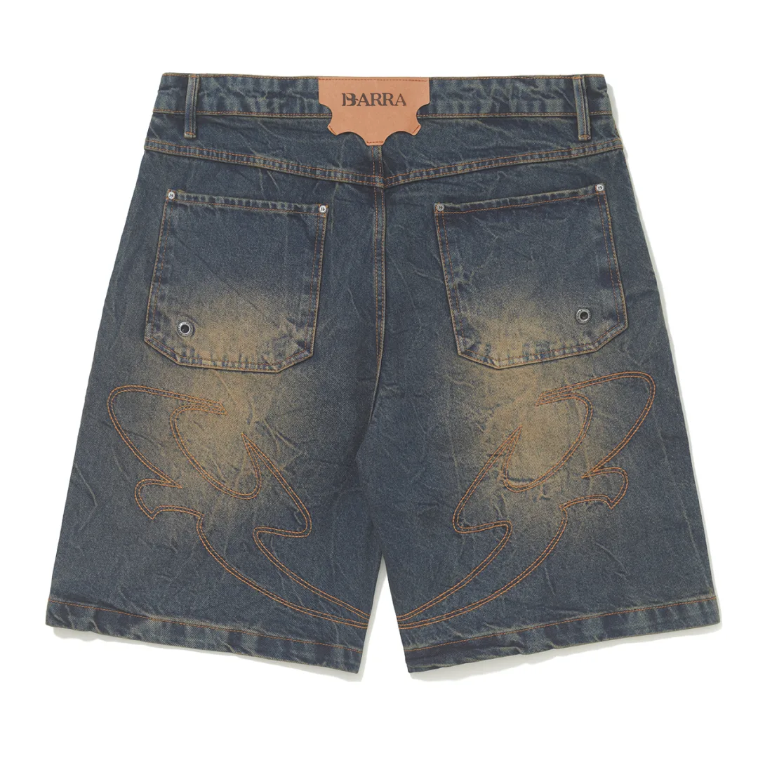 SHORTS BARRA CREW " B GARÇA "