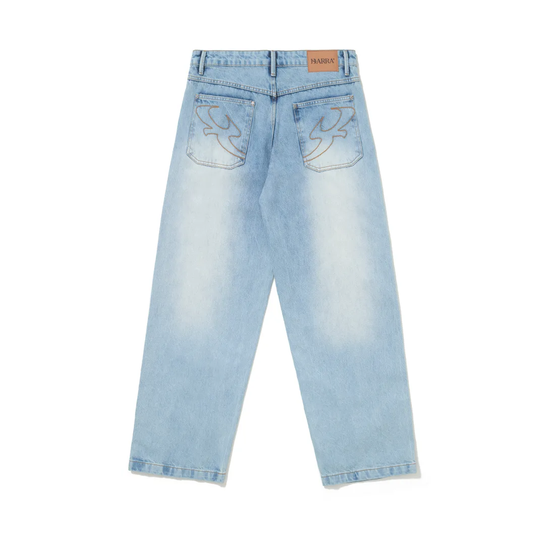 CALÇA BARRA CREW " JEANS CLÁSSICA AZUL "