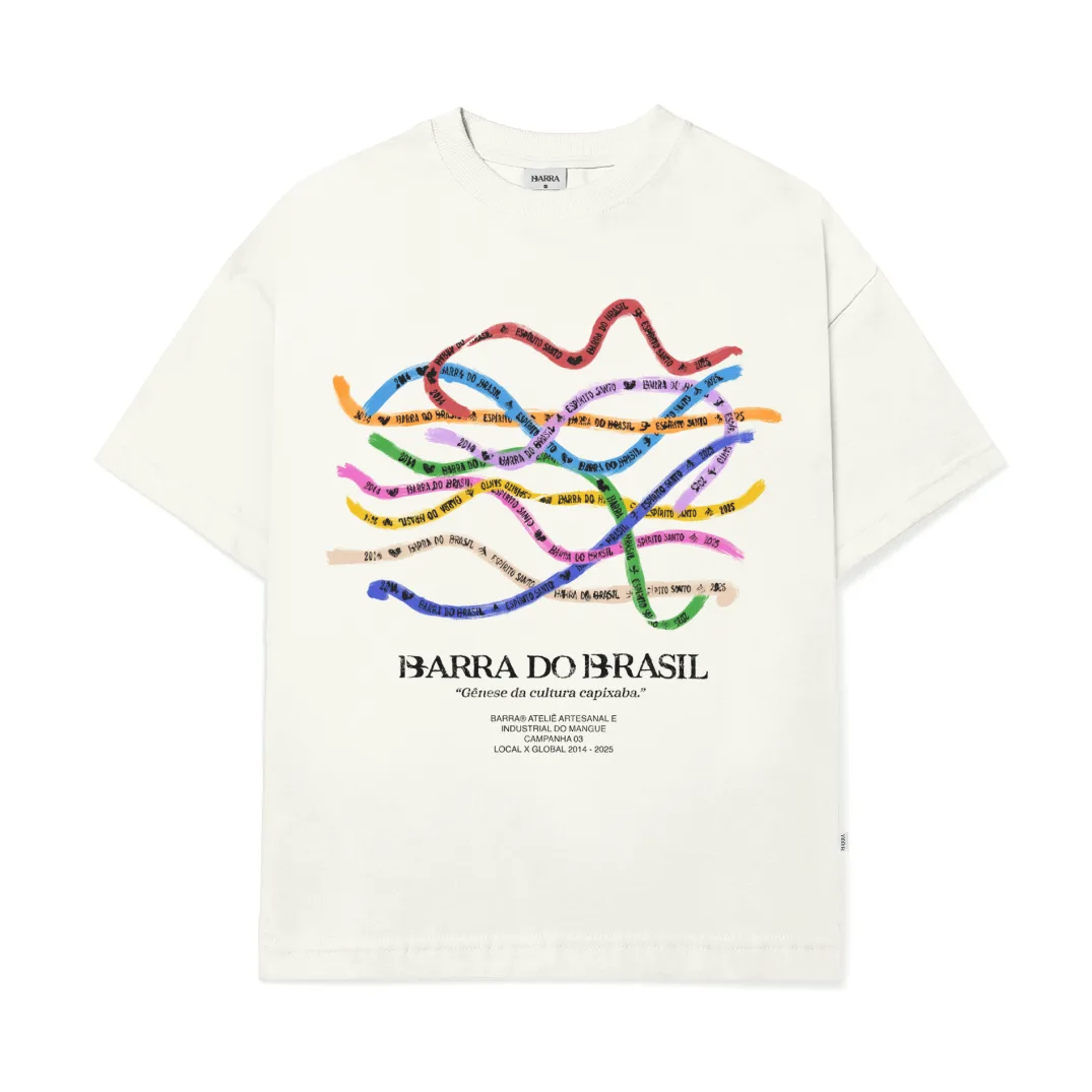 CAMISETA BARRA CREW " FÉ SOUVENIR "