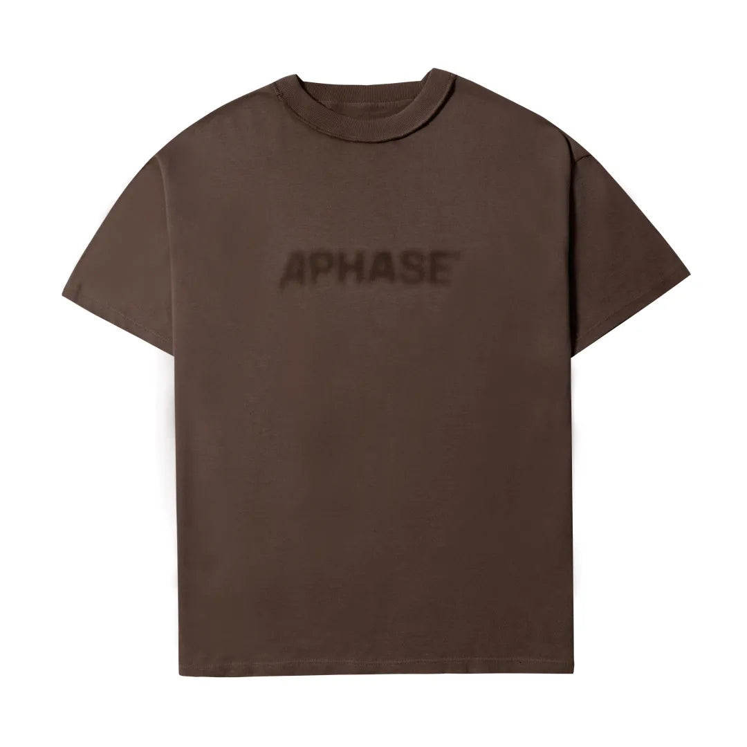 CAMISETA APHASE " BLUR T-SHIRT - WASHED BROWN "