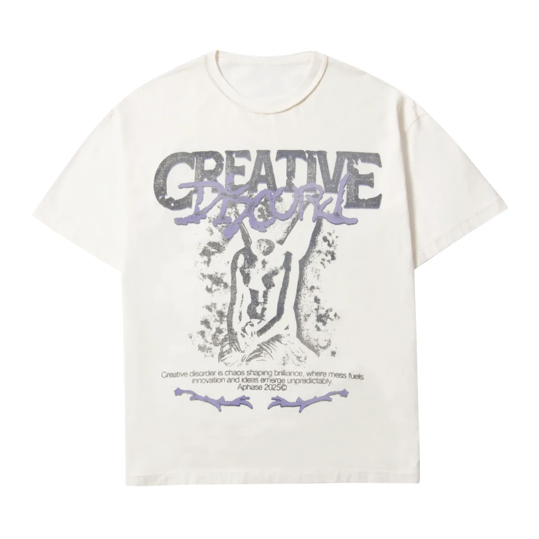CAMISETA APHASE " CREATIVE DISCORD T-SHIRT - OFF WHITE "
