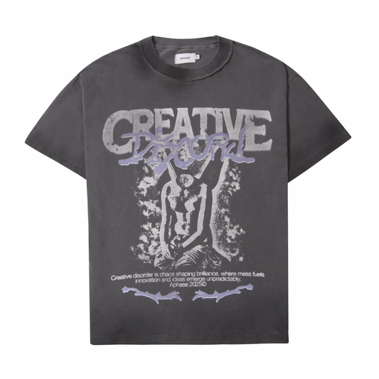 CAMISETA APHASE " CREATIVE DISCORD T-SHIRT - STONED GRAY "