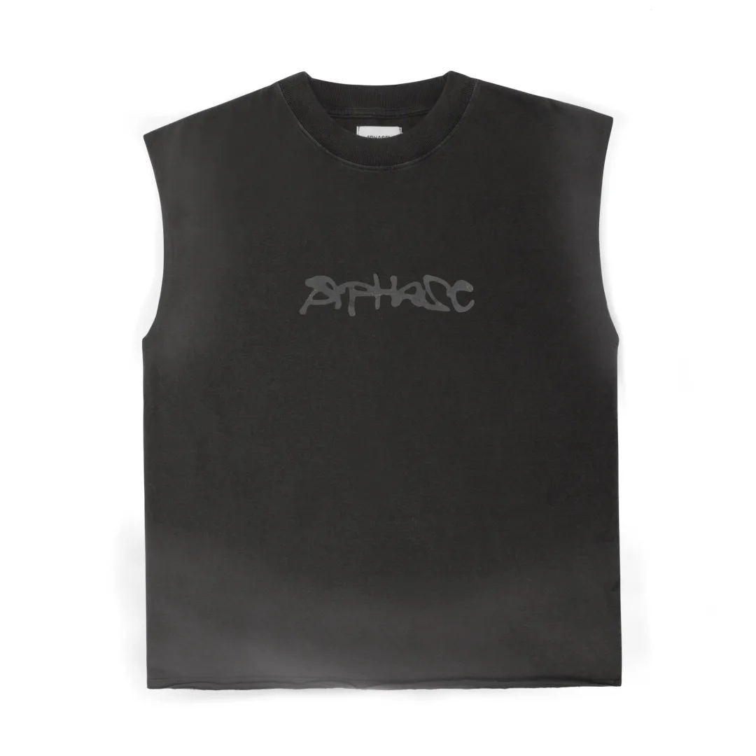 CAMISETA APHASE " SKETCH TANK TOP - STONED BLACK "