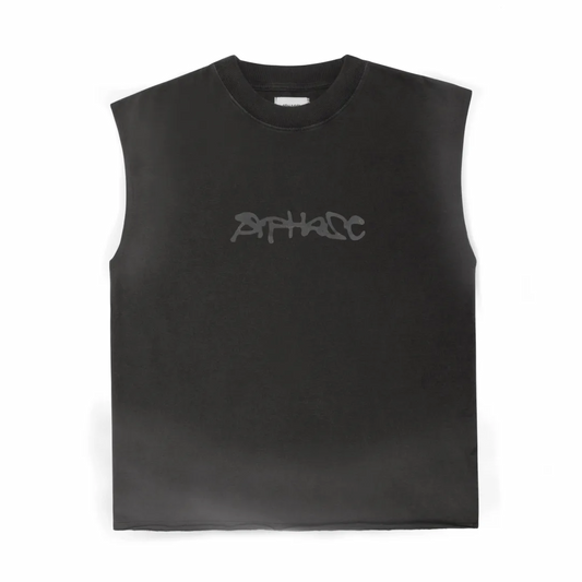 CAMISETA APHASE " SKETCH TANK TOP - STONED BLACK "