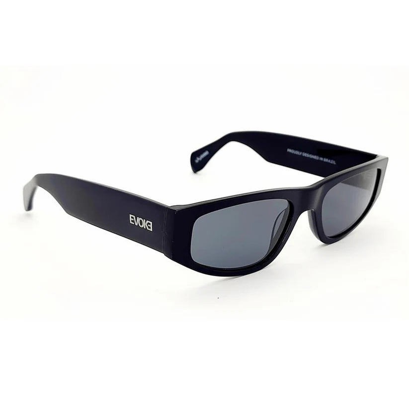 ÓCULOS DE SOL EVOKE " LOWRIDER A01 " -  BLACK SHINE GRAY